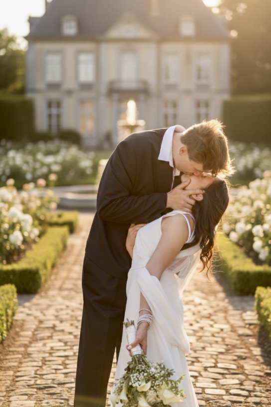 Bruidskoppel lachend - trouwfotografie Hassselt