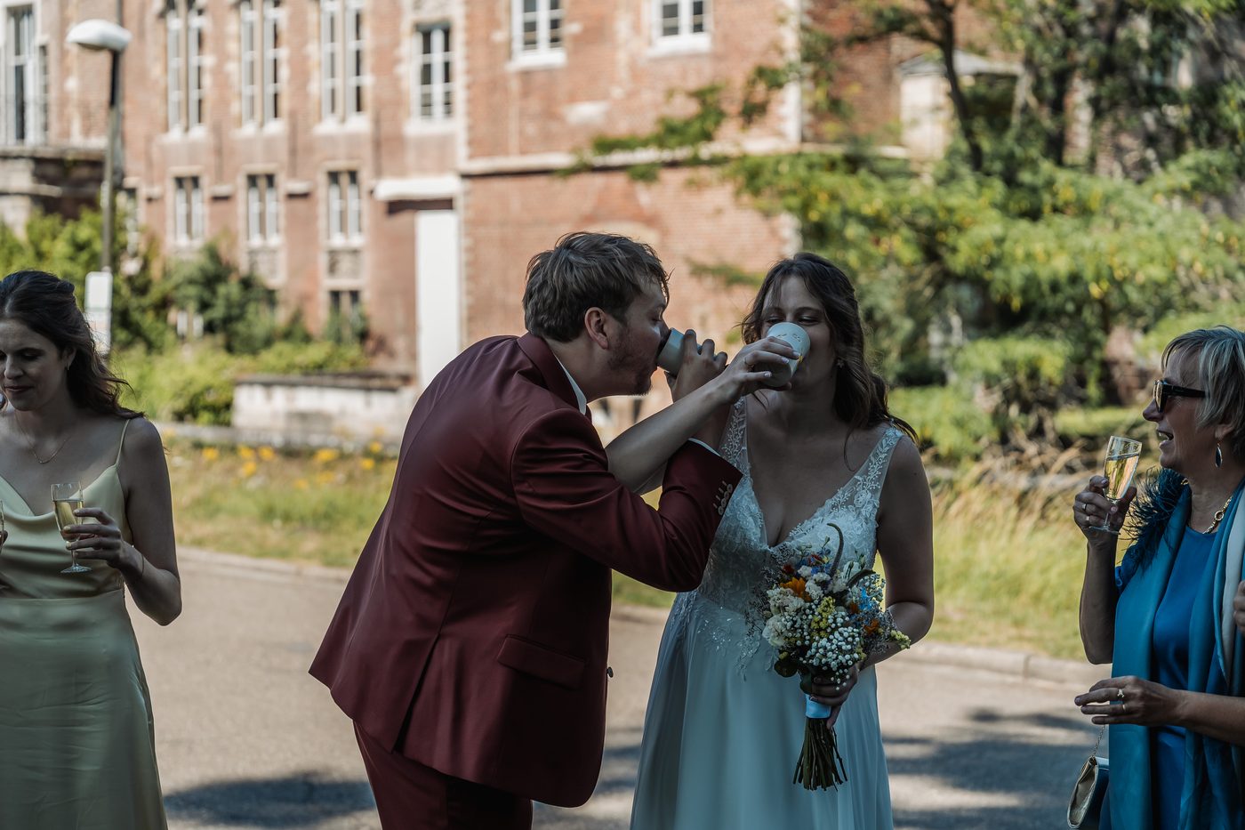 Trouwreportage Vlaams-Brabant — romantisch koppelportret Leuven